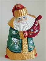 Green and Gold Santa